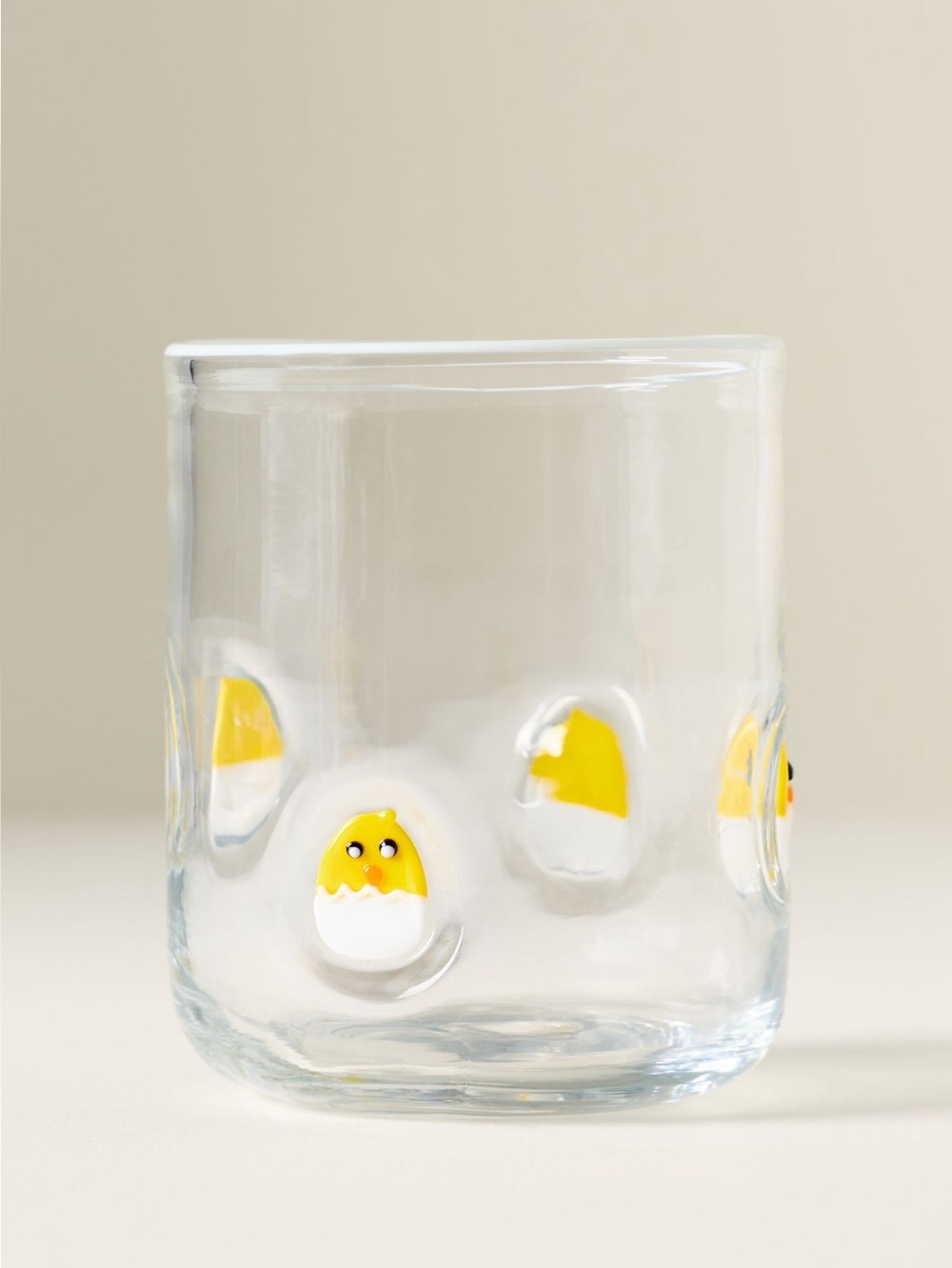 Anthropologie Chick Juice Glass Icon New Farm Baby Egg Set of 2